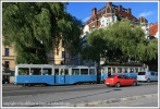 Strandv&#228;gen - По городу еще ходят традиционные старомодные трамвайчики... На заднем плане - отель Esplanade.